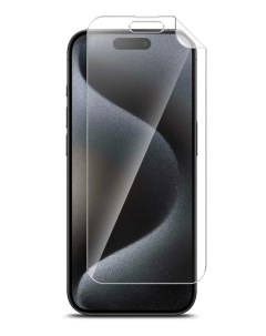 Защитная плёнка на Apple Iphone 15 Pro гидрогелевая прозрачная Brozo
