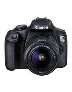Зеркальный фотоаппарат EOS 2000D KIT kit 18 55mm f 3 5 5 6 IS II черный Canon