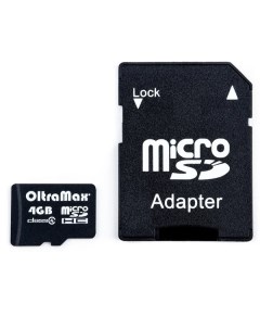 Карта памяти Micro SDHC 4Гб MicroSDHC 4GB Oltramax