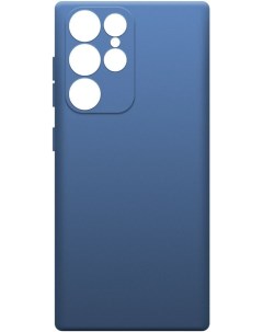 Чехол Microfiber Case для Samsung Galaxy S22 Ultra синий 70169 Borasco