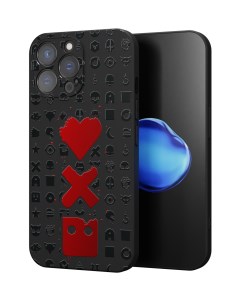 Силиконовый чехол для iPhone 15 Pro Max Любовь Смерть Роботы Mcover
