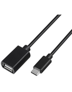 Переходник A80 USB 2 0 OTG USB Type C 15 см Черный Gsmin