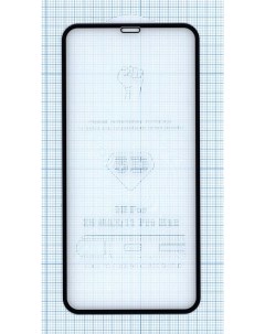 Защитное стекло 4D для Apple iPhone XS Max черное Оем