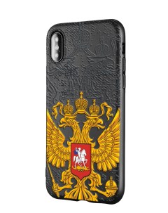 Силиконовый чехол для iPhone XS X Российский Герб Mcover
