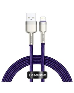 Дата кабель Cafule Series Metal USB Lightning 2 4A 2 м Purple CALJK B05 Baseus