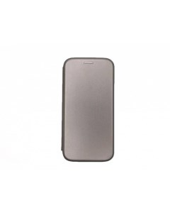 Чехол книжка Xiaomi redmi Note 10 Pro Case кожаная боковая серая Fashion