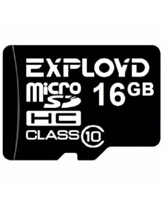Карта памяти Micro SDHC 16Гб MicroSDHC 16GB Class10 Exployd