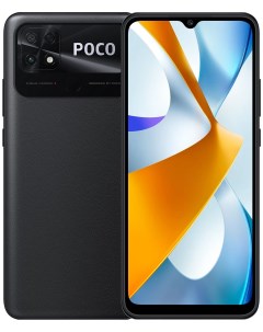 Смартфон C40 4 64 Гб черный Poco