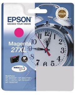 Картридж для струйного принтера T2703 C13T27034022 пурпурный оригинал Epson
