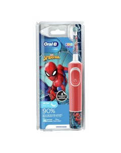 Электрическая зубная щетка детская Kids Spiderman Человек паук экстрамягкая Oral-b