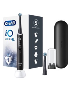 Электрическая зубная щетка iO Series 6N Black Lava черная Oral-b
