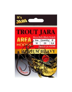Крючки джиговые TROUT JARA AREA Hooks 10 20шт Jara baits