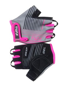 Перчатки велосипедные детские RACE LINE серо неоновый розовый размер S для 2 4 лет Fuzz