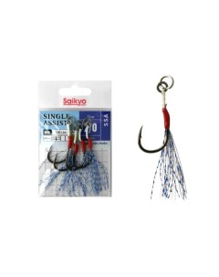 Крючки для рыбалки SINGLE ASSIST SSA Black Nickel 8 2 2 0 Saikyo