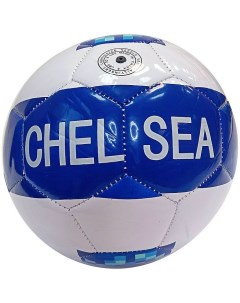 Мяч футбольный Chelsea PVC 1 6 мм 315 гр маш сш синий белый Meik