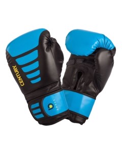 Боксерские перчатки Brave черные голубые 12 унций Century