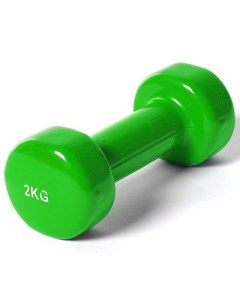 Гантель виниловая 2 0 кг зеленый Sportex