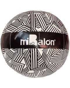 Мяч футбольный 5 3 слоя PVC 1 6 280 гр черный белый Mibalon