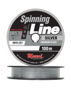 Леска SpinningLine Silver 0 50мм тест 24 кг длина 100 м Momoi