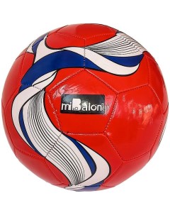 Мяч футбольный 5 3 слоя PVC 1 6 280 гр красный Mibalon
