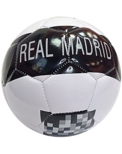 Мяч футбольный Real Madrid PVC 1 6 мм 315 гр маш сш черный белый Meik