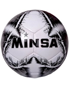 Мяч футбольный B5 8901 PVC 2 7 345 гр маш сш черный Minsa