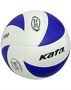 Мяч волейбольный PU 2 5 280 гр клееный белый синий Kata
