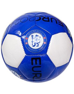 Мяч футбольный Chelsea PVC 1 6 мм 325 гр маш сш синий белый Meik