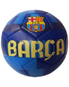 Мяч футбольный Barcelona 5 ТПУ 2 3 мм 410 гр маш сш синий голубой Meik
