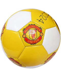 Мяч футбольный Man Utd PVC 1 6 мм 325 гр маш сш желтый белый Meik