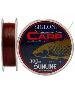 Леска SIGLON CARP 300м 0 35мм 8 2кг Red Brown Sunline