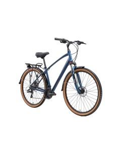 Велосипед Touring 28 2 D 2024 16 темно синий матовый черный Stark
