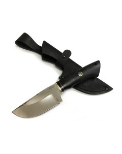 Нож Шкуросъёмный 95Х18 чёрный граб Lemax