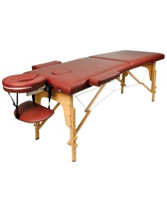 Массажный стол складной 2 с 60 см деревянный бургунди Atlas sport