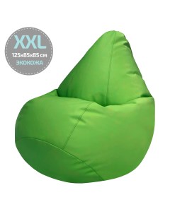 Кресло мешок Экокожа Зеленый XXL 125x85 Папа пуф