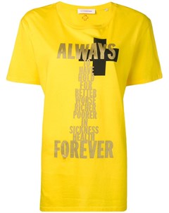 A f vandevorst футболка с принтом always forever 42 желтый A.f.vandevorst