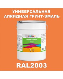 Грунт эмаль 1К RAL2003 антикоррозионная алкидная по металлу по ржавчине 20 кг Onlak