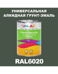 Грунт эмаль 1К RAL6020 антикоррозионная алкидная по металлу по ржавчине 1 кг Onlak