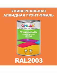 Грунт эмаль 1К RAL2003 антикоррозионная алкидная по металлу по ржавчине 1 кг Onlak