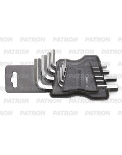 Набор ключей HEX Г образных коротких 9 пр 1 5 2 2 5 3 4 5 6 8 10 мм в пласт де Patron