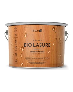 Bio Lasure водоотталкивающая пропитка для дерева орех 2 л 00 00461950 Elcon