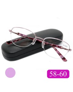 Готовые очки для зрения 8920 2 00 c футляром цвет фиолетовый РЦ 58 60 Fabia monti
