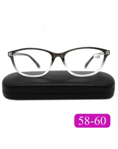Готовые очки для чтения 7007 1 00 c футляром цвет серый РЦ 58 60 Traveler