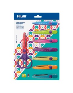 Ножницы для детского творчества ZigZag 7 сменных насадок в блистере Milan