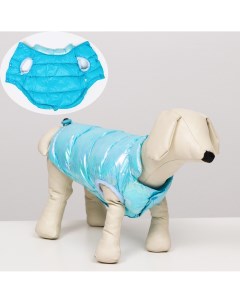 Куртка для собак двухсторонняя с утяжкой размер 18 дс 40 см ог 50 см ош 38 см голубая Nobrand