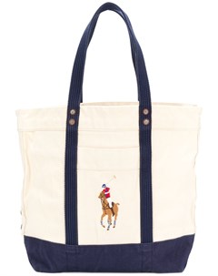 Polo ralph lauren сумка шоппер с логотипом нейтральные цвета Polo ralph lauren
