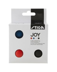 Мяч для настольног тенниса Joy 1110 5240 04 диам 40 мм пластик упак 4 шт белый Stiga