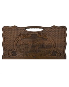 Нарды резные Охота kh023 Haleyan