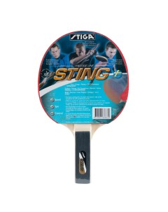 Ракетка для настольного тенниса Sting 183637 для начин накладка 1 5 мм ITTF прямая ручка Stiga
