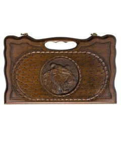 Нарды резные Тигр с ручкой 50 Haleyan